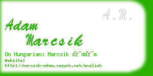 adam marcsik business card